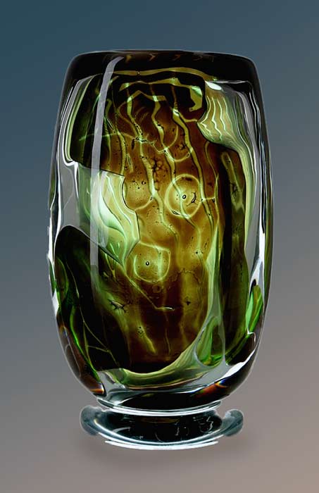 Edvin-Öhrström-Orrefors,-'Ariel'-Glass-Vase Edvin-Öhrström-(1906-1994),-Orrefors,-'Ariel'-Glass-Vase--
