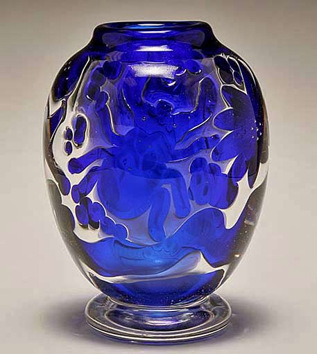 Edvin-Ohrstrom-for-Orrefors Edvin-Ohrstrom-for-Orrefors-Ariel-blue art-glass-vase