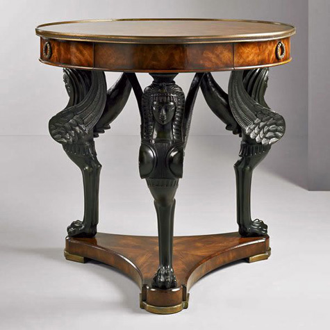 art-deco-table-with sphinx-legs-475x475 Egyptian-Revival-Table-19th-Century - with three carved black sphinx legs