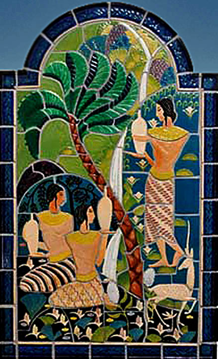 Cowans-Egyptian_maidens-1930 The 1930 'Egyptian Maidens' mural by Elsa Vick Shaw, a Cowan artist, was recently restored
