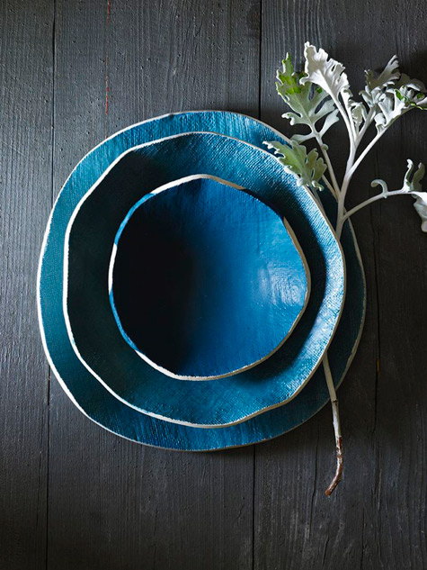 Michele-Michael-set-0of-plates elephant-ceramics-handmade-by-michele-michael