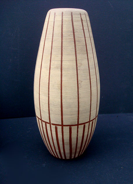 Erhard-Goschala-Meuselwitz-Art-Pottery-Vase-Midcentury-Modern-East-German