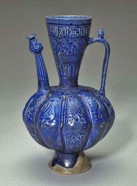blue-persian-ewer Ewer-12th-century-Artist-Unknown-(Persia-(Iran),-Asia)