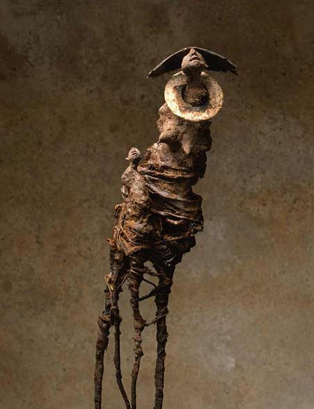 Marc-Perez-abstract-sculpture Femme-et-enfant-2009-Marc-PEREZ