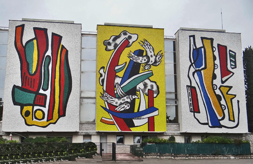 fernand-leger-museum-mosaics-495x322 Fernand-Leger-museum France large outdoor mosaic murals