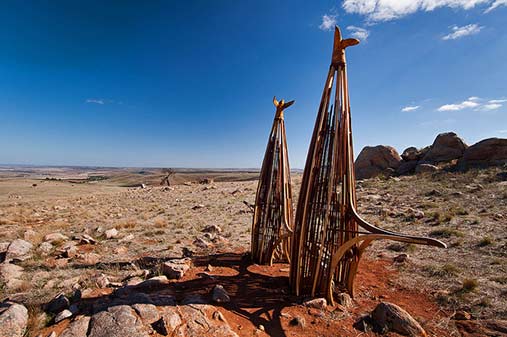 ian-hamilton-and-john-hayward-sculpture fifth-palmer-sculpture-biennial-south-australia-march-2012 ian-hamilton-and-john-hayward-the-bower-tower-project-large-maquette-2