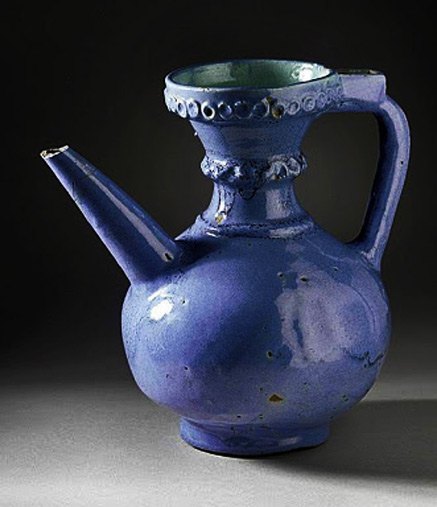 wine-ewer-iran-437x507 Blue Iranian wine ewer
