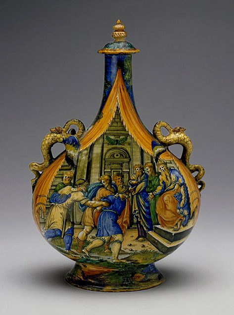 Flask-with-a-Lid-Italy-Workshop-of-Guido-Durantino Flask-with-a-Lid-Italy-Workshop-of-Guido-Durantino-Date--1540s-School-Urbino-majolica