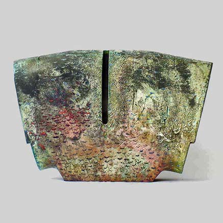 Florence-Pauliac-sculptured-ceramic Florence-Pauliac-symmetrical ceramic sculpture