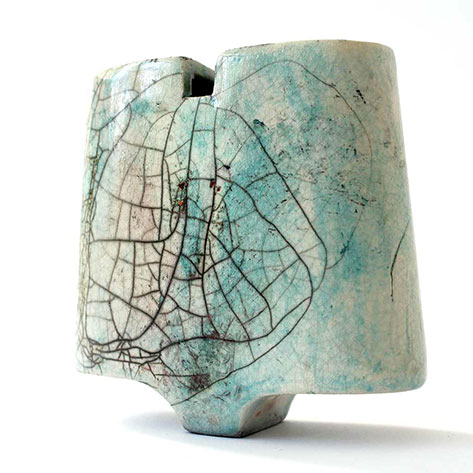 Florence-Paulac- Florence Paulac crackle glaze vase