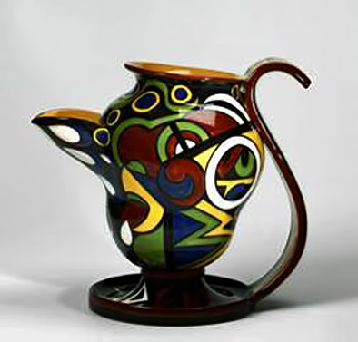 futurist-pourer-Mazzotti Phobia-antimitativa Tullio Mazzotti-d'Albisola - Mug-acentric-'Fobia-antimitativa'-1928, -terracotta-painted