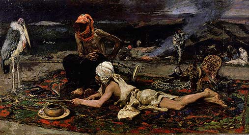 Fortuny_Encantador_de_serps 'Hindu Snake Charmers' - Mariano Fortuny