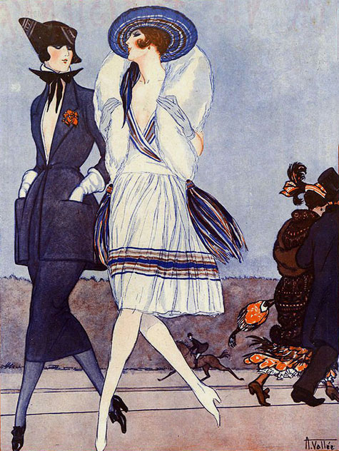 France-La-Vie-Parisienne-Magazine-Drawing---1920s-Vallee France-La Vie Parisienne Magazine Illustration by Amand Vallee