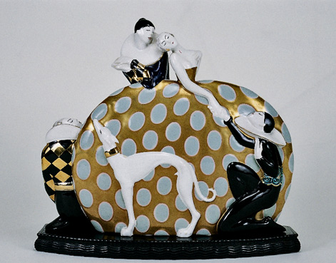 Francesco-Nonni,-Damina-with-Pierrot Francesco-Nonni,-Damina-with-Pierrot,-1923,-majolica,-the-International-Museum-of-Ceramics-in-Faenza