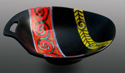 Gabriel-Fourmaintraux-ceramic-bowl Gabriel-Fourmaintraux-asymmetrical bowl-mid-century