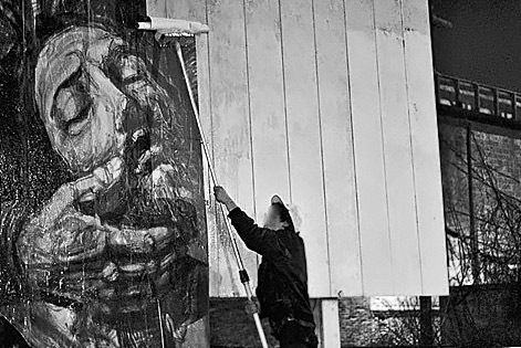 Gaia-printed-pasteups Gaia's-printed-pasteups-of-portraits,-animals-and-hybrid-creatures---au-complex-com-