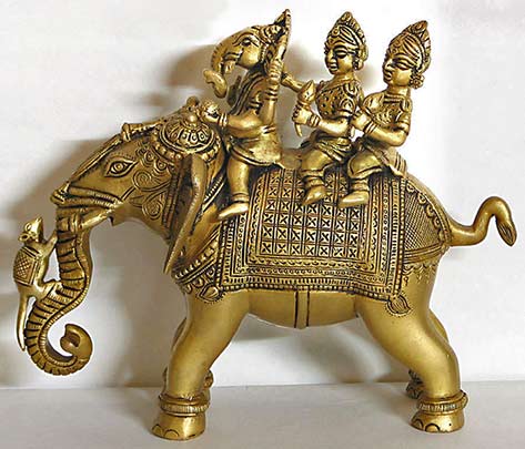 ganesha-riding-elephant-statue ganesha-riding-elephant-with-two-consorts-riddhi-HK46_l
