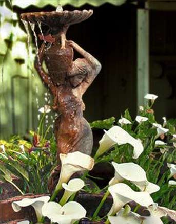 Garden-Goddess-fountain Art Nouveau fountain