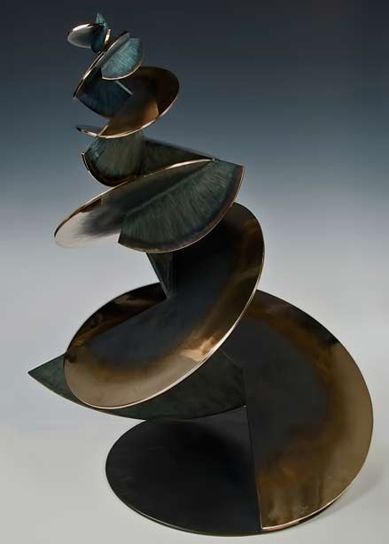 Craig-Schaffer-geisha-sculpture Geisha-Craig-Schaffer abstract cubist sculpture