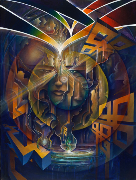 gemini-chimera-michael-divine-475x630 Gemini Chimera by Michael Divine-40-x-30 abstract oil painting