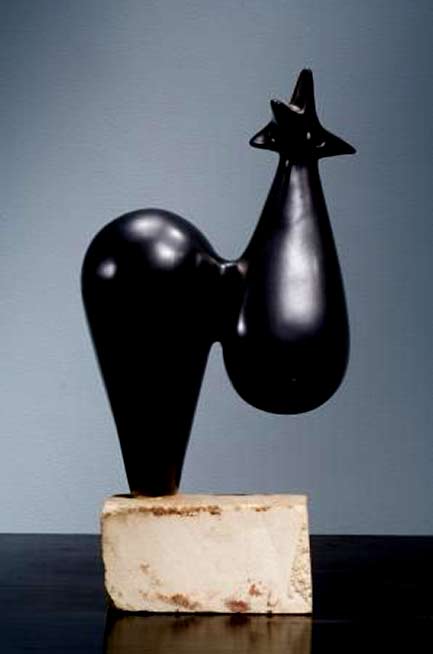 Georges-Jouve-Sculpture,-1952-height-18-inches Georges-Jouve-Sculpture,-1952 - abstract rooster