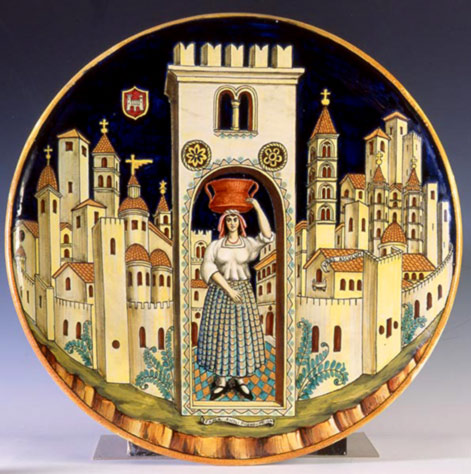 Gep08_Ascoli_Piceno_Museo_della_CeramicaPlate-made-of-ceramic,-Polidori Ascoli Piceno State Archaeological Museum