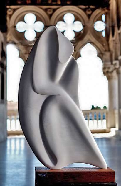 Giancarlo-Franco-Tramontin,-sculpture,-2013.-Marble Giancarlo-Franco-Tramontin,-white marble contemporary sculpture