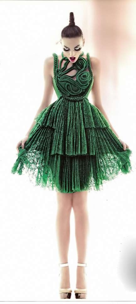 Givenchy-fashion-design Givenchy green dress