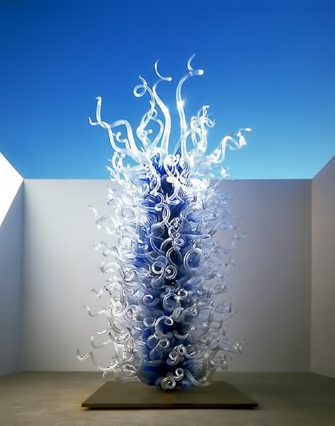 dale-chihuly-glass-sculpture-473x601 Glacier-Blue-Tower-LA-Louver-Gallery-Dale-Chihuly