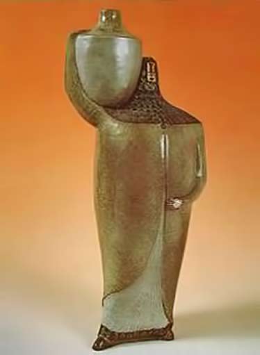 god-of-ceramics-francois-raty god-of-ceramics-francois-raty Ceramic sculptural figure holding a large pot