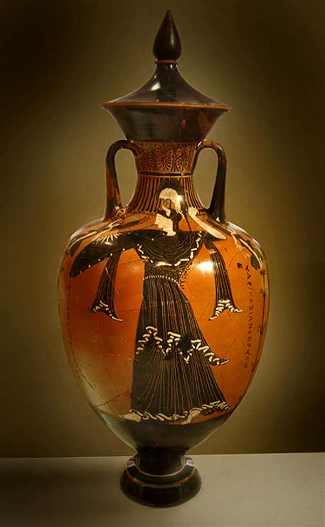 Greek-amphora,-National-Archaeological-Museum-of-Athens,-showing-the-goddess-Athena.-taken-by-Ricardo-André-Frantz Greek amphora, National Archaeological Museum of Athens, showing the goddess Athena