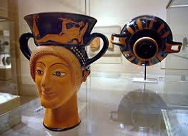 red-figure-terracotta-kantharos-379x275 Greek, Attic, red figure terracotta kantharos (drinking cup with high-handlesca.-490-480-B.C