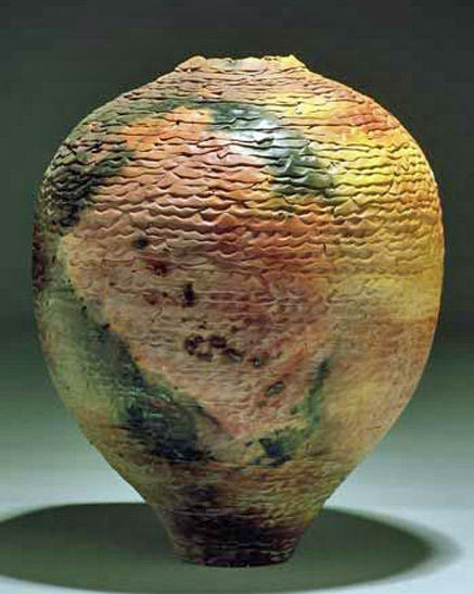 Vicki-Hardin-raky-vessel Hand-Built-Raku-Pottery-by-Vicki-Hardin