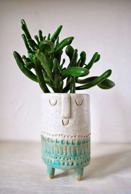 hand-made-tiny-planters-from-the-talented-creative-London-based-Stella-Bagott hand-made tiny planters with succulents from the talented creative London based Stella Bagott