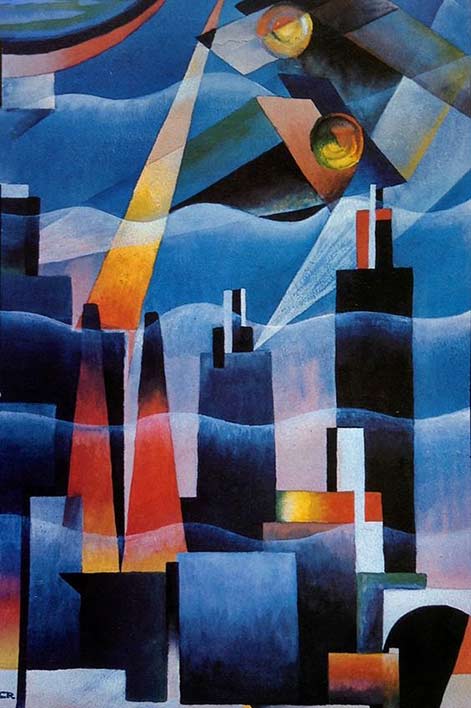 tullio-crali-futurism-painting tullio-crali-airplanes-on-the-metropolis-1926