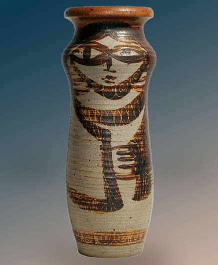 Harveys-on-Beverly-12.5inches-vintage-vase Harveys-on-Beverly-12.5inches-vintage-vase with face motif