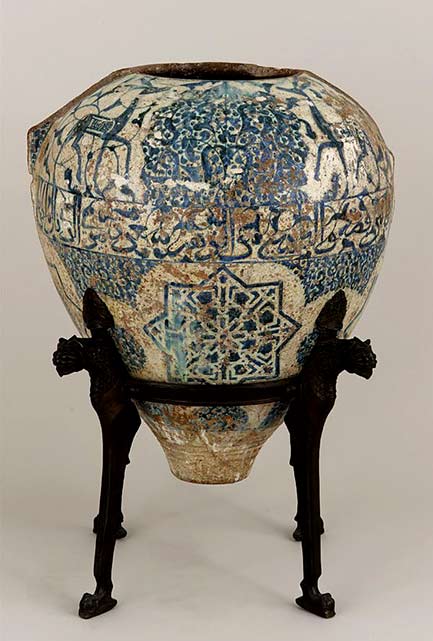 the-Alhambra-Vase-Late---Early-century-Nasrid-period-Earthenware-painted-over-glaze-Spain-Mariano-Fortuny,-the-famed The Alhambra Vase Early century Nasrid period Earthenware painted over glaze Spain Mariano Fortuny, the framed