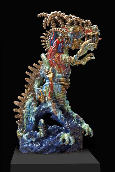 Heartmonster-2010-Mattie-Leeds Heartmonster grotesque ceramic sculpture