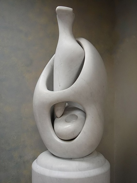 abstract-sculpture-Henry-Moore Henry-Moore- 'Mother and Child: Egg Form' 1977