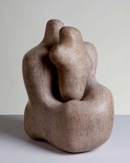 Hepworth's-Mother-and-Child-(1934),-made-of-pink-ancaster-stone Hepworth's Mother and Child (1934), made of pink ancaster stone