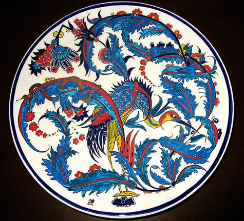 danielle-adjoubel-heron-plate heron-in-branches-danielle-adjoubel-lustreware-revival