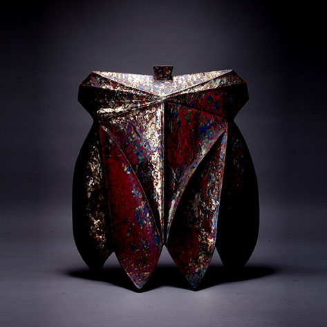 Hsieh-Art4-Gradual-Civilization-65x40x80cm2014-Chia-Heng-Hsieh, Chia-Heng-Hsieh,--medium--Lusterware,-technique--coil-building,fire-at-high-temperature,