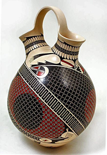 humberto-ponce-wedding-vase-437x630 Humberto Ponce Mata Ortiz Wedding Vase Found on mataortiz