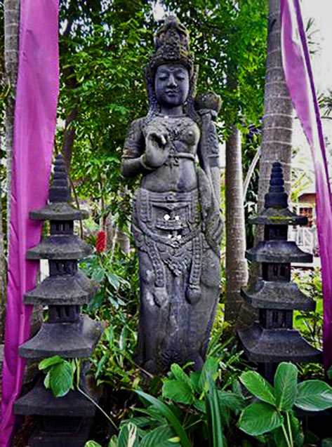 Dewi-Sri-statue Dewi Sri is known as the Goddess of Rice