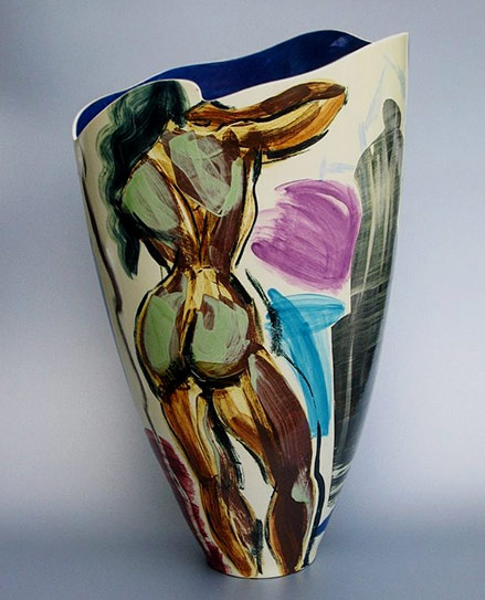 Ingrid-Saag-nude-woman-vase Ingrid Saag standing nude woman vase