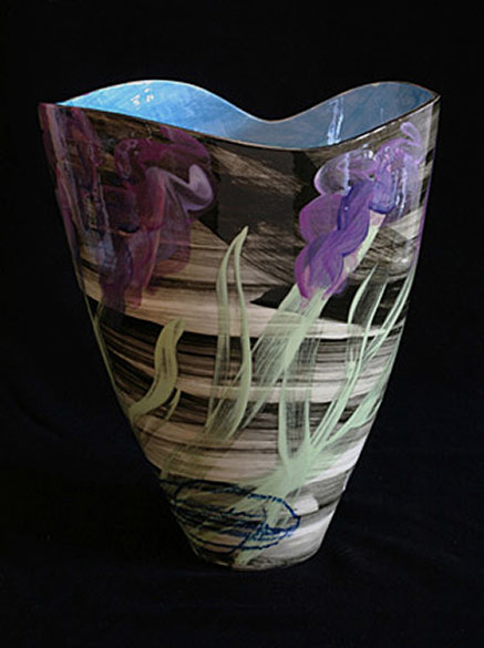 Ingrid-Saag - Irises,-2007 Ingrid Saag - Irises vase