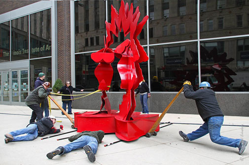 Ruth-Aizuss-Migdal-installaton Installation-of-Flappers---by-Ruth-Aizuss-Migdal