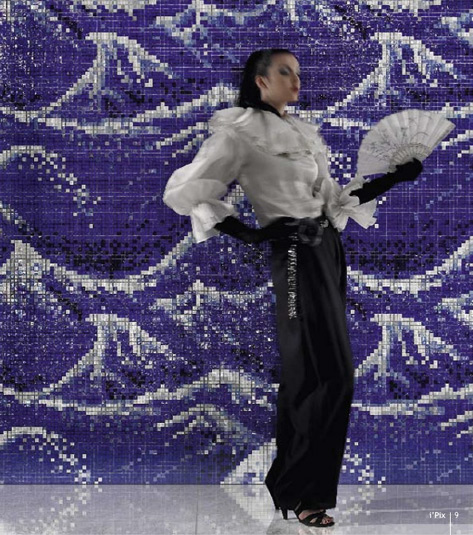 sicis-ocean-blue-wall-mural ipix-2013-catalog-Ocean Blue mosaic wall mural