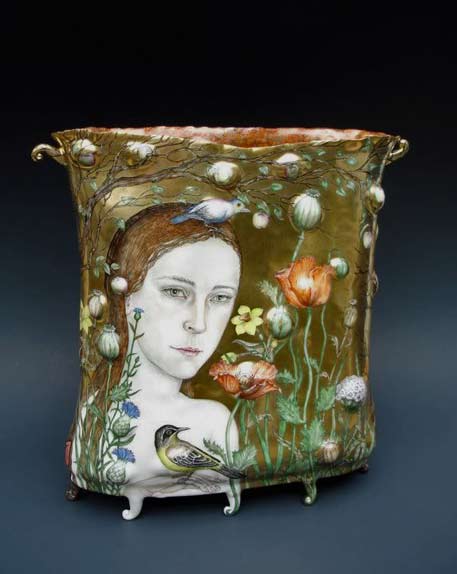 Irina-Zaytceva-porcelain-art Irina-Zaytceva-porcelain-art vase on small feet