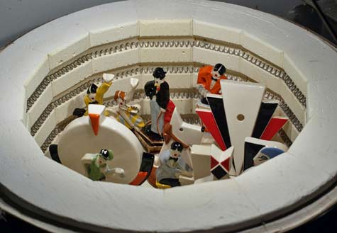 loaded-kiln-with-art-deco-ornaments It-takes-2-to-4-weeks-from-initial-casting-to-the-final-glaze-firing-to-create-an-individual-piece-of-Echo-of-Deco-pottery.
